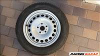  5x112 lyukosztású 16" használt lemezfelni, rajta 205/60 újszerű Bridgestone téli gumi gumi 