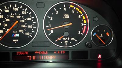 BMW e39 e38 x5 Km óra pixel javító szalag