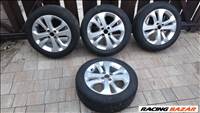  4x100 lyukosztású 16" használt alufelni, rajta 195/55 használt BFGoodrich téli gumi gumi 