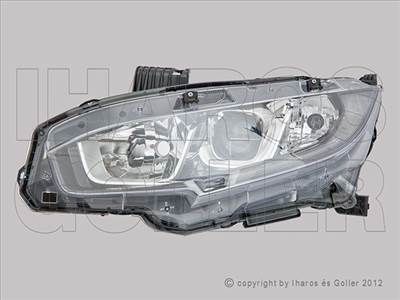 Honda Civic 2015-2021 - FSZ H11/HB3+LED bal, 4/5a. (motorral) DEPO
