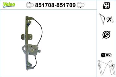 ablakemelő VALEO 851709 for RENAULT, DACIA