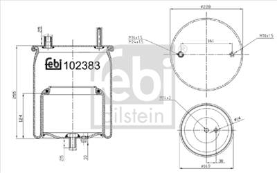 FEBI BILSTEIN 102383 - Légrugó rugótömb VOLVO