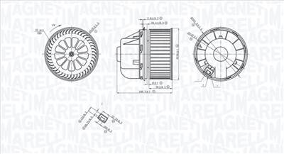 MAGNETI MARELLI 069412729010 - Utastér-ventilátor FORD