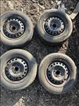  13" használt lemezfelni, rajta 175/70 kopott Hankook nyári gumi 