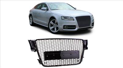 AUDI A5 8T 2007-2011 lakkozott fekete RS stílusú hűtőrács
