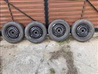  15" használt lemezfelni, rajta 175/65 használt Kleber téli gumi