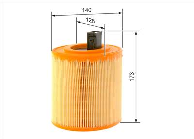 légszűrő BOSCH F 026 400 467 for GMC
