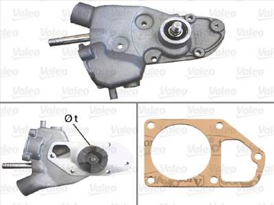 Vízszivattyú, motorhűtés VALEO 506170_VAL for PEUGEOT, FORD, DAF