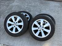 Mercedes gyári alufelni szett, 5x112, 16" W204 C osztály, nyári gumikkal A2044011102