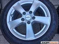  5x114.3 Toyota alufelni, rajta 205/55R16 újszerű téli gumi +TPMS