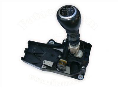 Opel Vectra C/2 2005-2008 - váltókar, M32/F40 6sebességes kézi váltóhoz, bőr markolat, matt króm, jelölés: LC