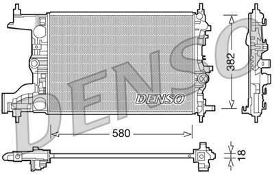 hűtő, motorhűtés DENSO DRM20094 for OPEL, CHEVROLET