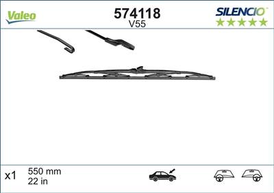 törlőlapát VALEO 574118 for FORD, MERCEDES-BENZ, CITROËN, PEUGEOT, …