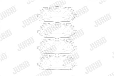 JURID 573773J - fékbetétkészlet, tárcsafék AUDI VW