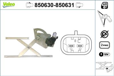 ablakemelő VALEO 850630 for CHEVROLET