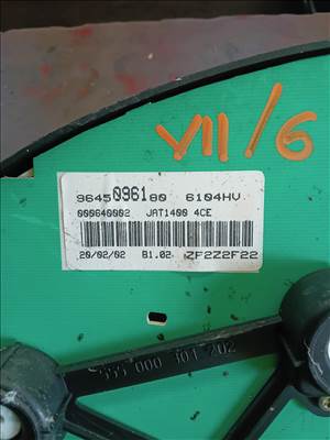 Peugeot 206 Óracsoport  9645096180