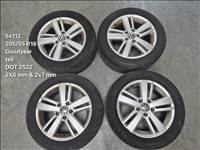  Golf VI 5x112 16" gyári alufelni szett, 205/55 Goodyear téli gumikkal (40467)
