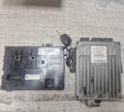 Renault Clio II motorvezérlő computer szett 1 kulccsal 8200331477  8200311989