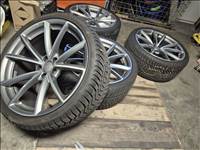  5x112 lyukosztású 20" használt (gyári felni) alufelni, rajta 275/30 újszerű Hankook téli gumi gumi 