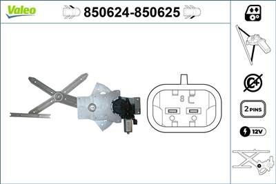 ablakemelő VALEO 850625 for SAAB