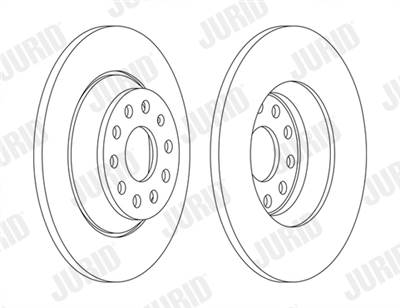 JURID 563168JC - féktárcsa AUDI SEAT SKODA VW