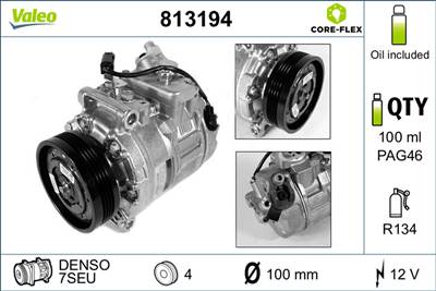 kompresszor, klíma VALEO 813194_VAL for BMW