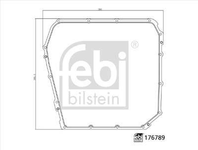 FEBI BILSTEIN 176789 - Tömítés, automata váltó olajteknő AUDI
