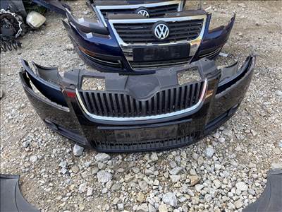 Skoda Fabia II Első lökhárító fekete 