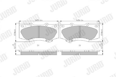 JURID 573435J - fékbetét TOYOTA