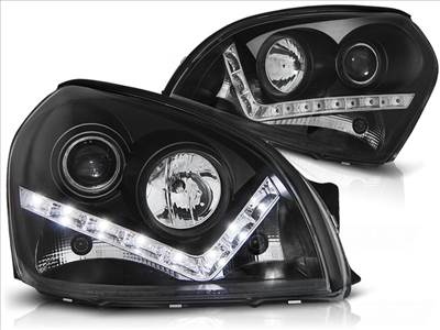 Hyundai Tucson (JM) HYUNDAI TUCSON 2004.07-2010 Fekete Daylight Első L