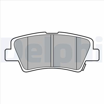 DELPHI LP3587 - fékbetétkészlet, tárcsafék HYUNDAI HYUNDAI (BEIJING) KIA