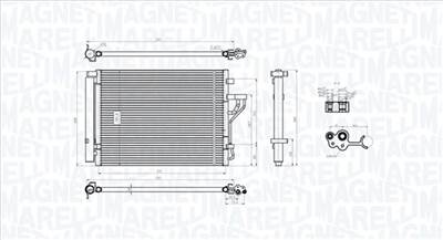 MAGNETI MARELLI 350203778000 - klíma kondenzátor HYUNDAI KIA
