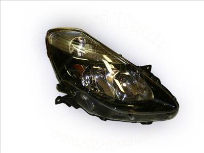 Renault Clio 2009-2012 - Fényszóró 2H7 jobb fekete h. (motoros) TYC