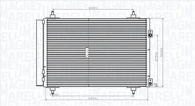 MAGNETI MARELLI 350203820000 - klíma kondenzátor CITROËN DS PEUGEOT