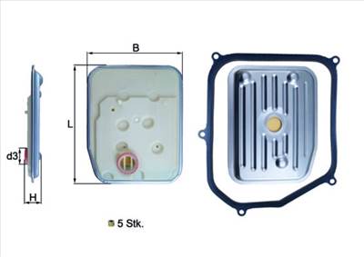 Hidraulikus szűrő, automata sebességváltó KNECHT HX 147KIT for AUDI, VW, CUPRA, FORD, …