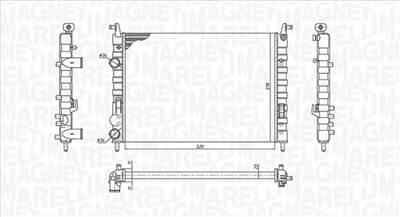 MAGNETI MARELLI 350213196300 - Vízhűtő (Hűtőradiátor) FIAT