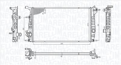 MAGNETI MARELLI 350213200600 - Vízhűtő (Hűtőradiátor) RENAULT