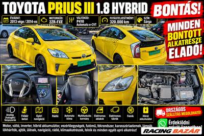 Toyota Prius (XV30) bontott alkatrészei