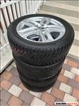  5x112 lyukosztású 17" újszerű (gyári felni) AUDI alufelni, rajta 225/50 újszerű téli gumi