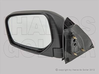 Mitsubishi L200 2005-2010 - Külső tükör bal, kézi áll., domb., fekete