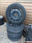15" 5x100 VW, Audi, Seat, Skoda lemezfelni szett nyárigumikkal!