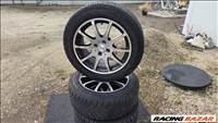  4x98 lyukosztású 16" használt Dezent alufelni, rajta 205/55 használt Continental téli gumi