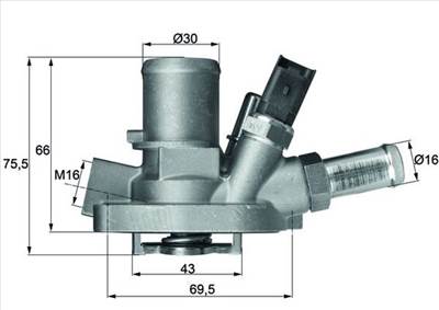 MAHLE TI 147 80 - termosztát, hűtőfolyadék ABARTH ALFA ROMEO FIAT LANCIA OPEL
