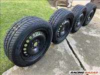  5x108 Ford lemezfelni garnitúra, rajta 205/55/16 téli gumikkal