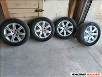  5x112 lyukosztású 16" újszerű alufelni, rajta 225/55 újszerű Michelin nyári gumi gumi 