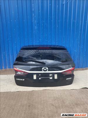 Mazda 6 GJ kombi csomagtér ajtó sérülés és rozsdamentes állapotban, fekete színben