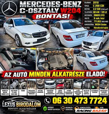 Mercedes C 220 (W204) bontott alkatrészei