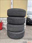  5x114.3 lyukosztású 16" használt lemezfelni, rajta 215/65 Semperit Master-Grip 2 téli gumi 