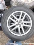  5x112 lyukosztású 17" használt alufelni, rajta 215/65 újszerű Hankook téli gumi gumi 