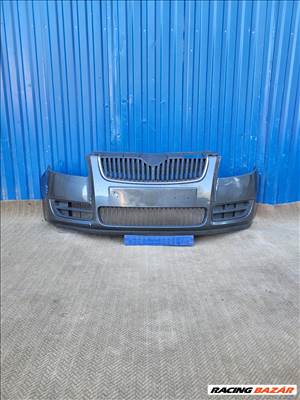 Skoda Fabia 2 II, Roomster gyári 5J0807221 első lökhárító grafit szürke